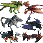 Детская модель животного мифическое животное Warcraft Dragon Hell Dog трехголовый Дракон ПВХ Action образование в цифрах детские игрушки в подарок