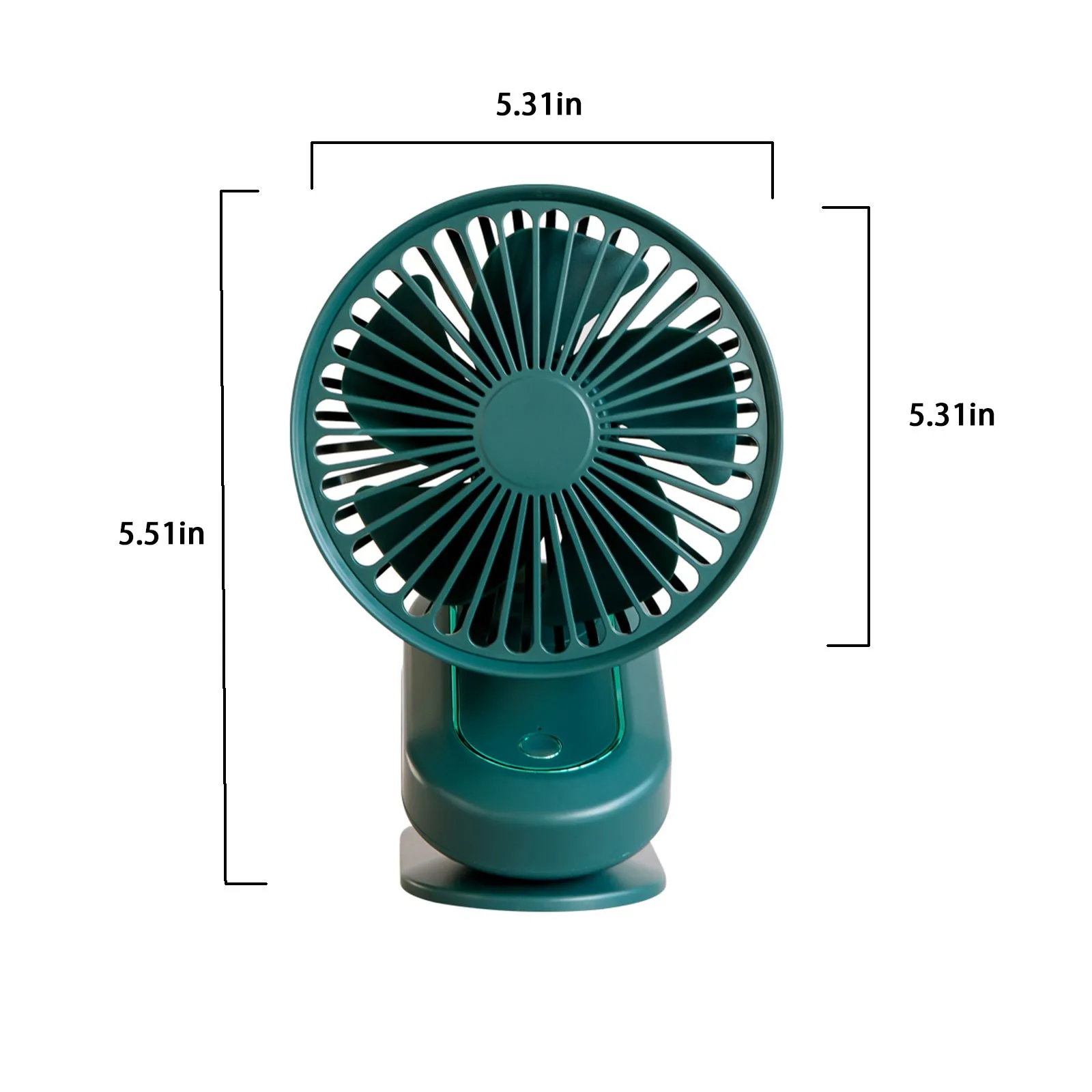 

Table Fan Mini Personal Fan With Strong Airflow Ultra Quiet Portable Fans Speed Adjustable Head 360Rotatable USB Fan For Sleep