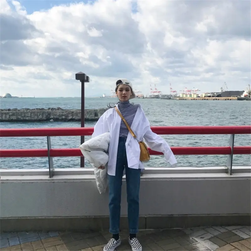 Свободная Повседневная однотонная шикарная универсальная Офисная Женская