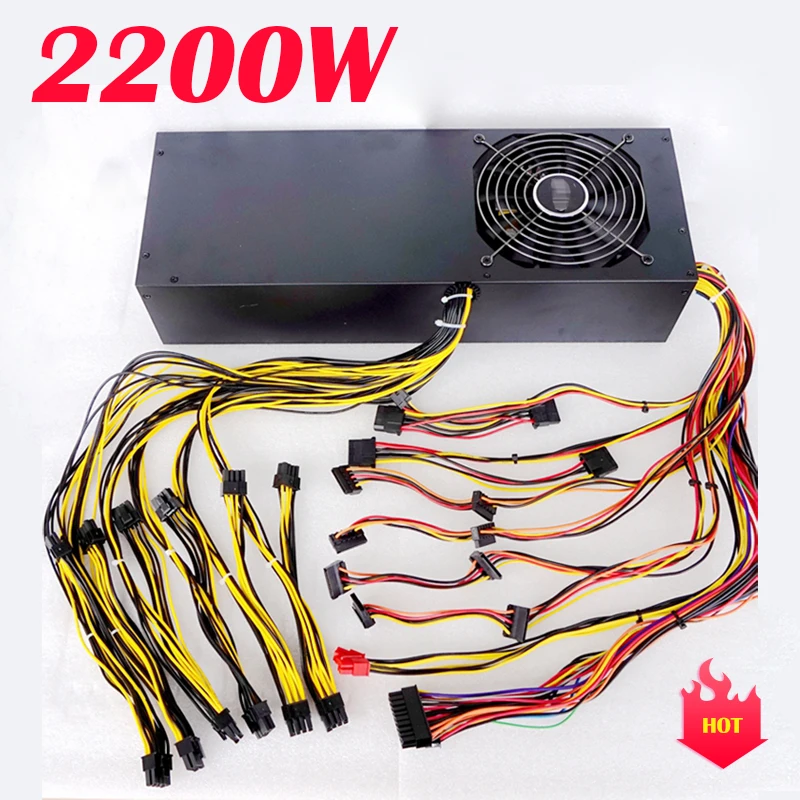 Kaufen 2200W Für Bergbau Netzteil, Unterstützung Alle 6-8-12 Karten Rendering 390 6 Karten 1080TI 6 Karten Vollständig Getestet