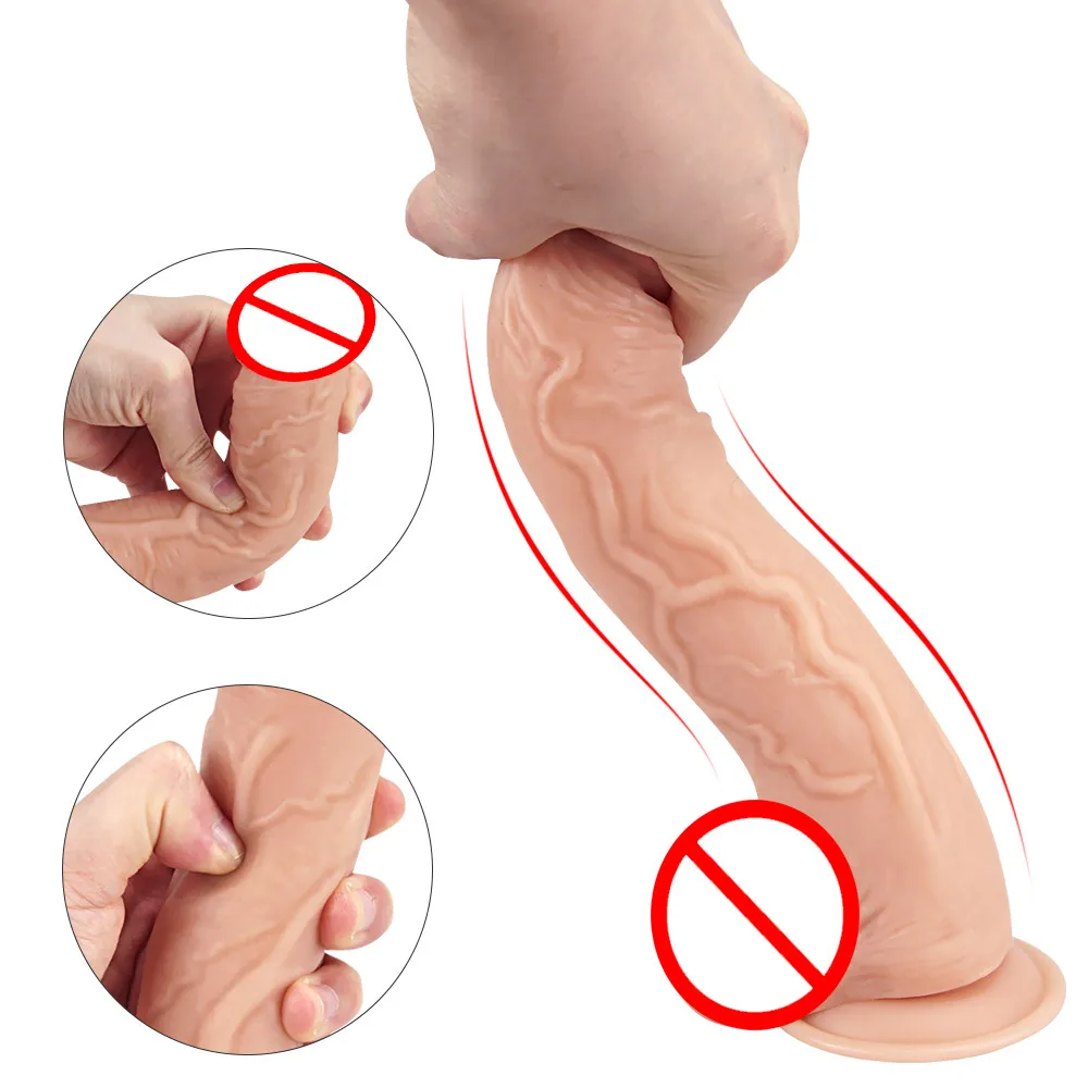 Коже почувствовать реалистичный дилдо для секса Секс игрушки женщины