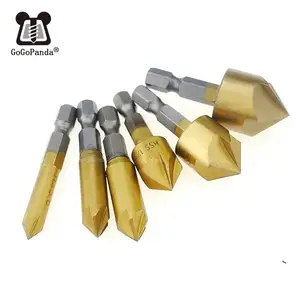 Фреза для снятия фаски с 5 канавками, 14 дюйма, 6 шт.