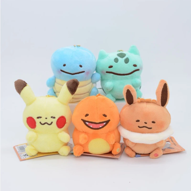 

Новый Кулон TOMY в виде покемона из аниме Eevee Pikachu, чармандер, Бульбазавр, брелок, плюшевая игрушка, кукла, украшение для телефона, рождественск...