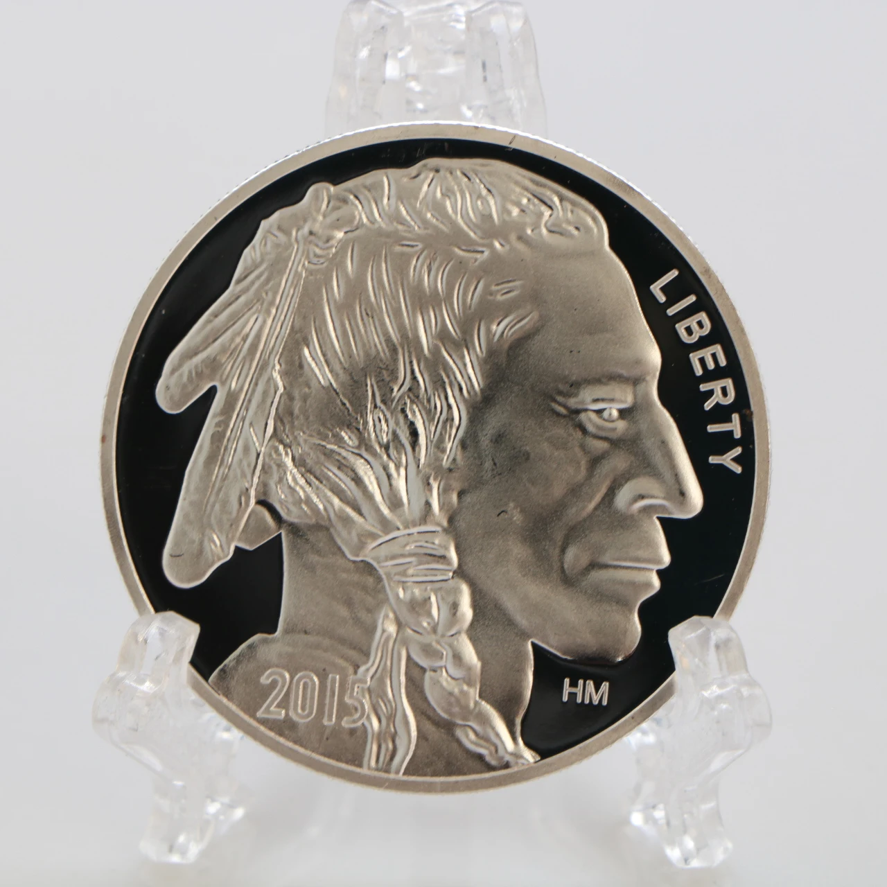 США 1 унция 999 тонкие серебряные монеты 2015 свобода индийский/буйвол вызов