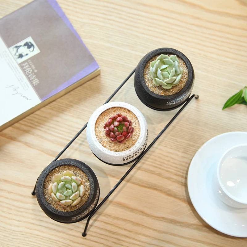 Мясное растение креативное мясо Простой прямоугольный мясной горшок Емкость для цементного раствора емкость для цементного раствора настольная садовые горшки и корзины