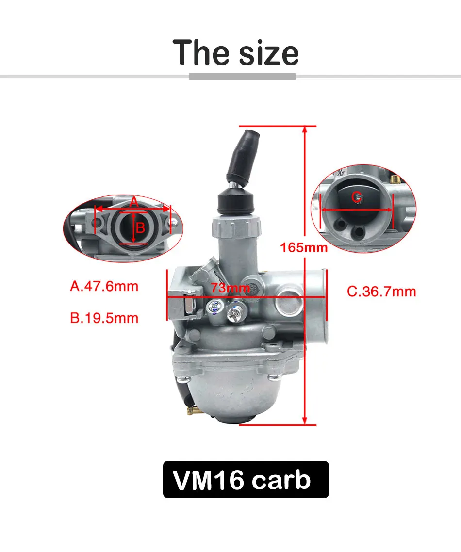 ZSDTRP VM16 VM22 VM26 VM28 DT125 Карбюратор карбюратор для мотоцикла Mikuni Грязь велосипед ямы ATV QUAD 70cc 90cc 110cc 250cc мотокросса