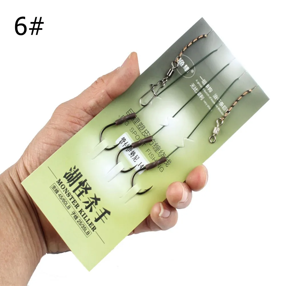 

Fishhooks High-carbon Steel Rigs Swivel Fishing Tackle Lures Pesca Baits Single Hook Combination Iscas Tackle Tools Accessories