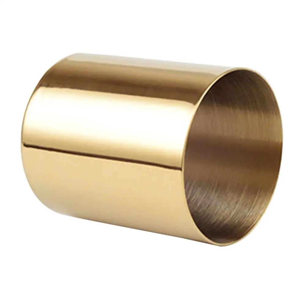 Золотой держатель ручки простой латунный круглый металлический цветок мини ваза