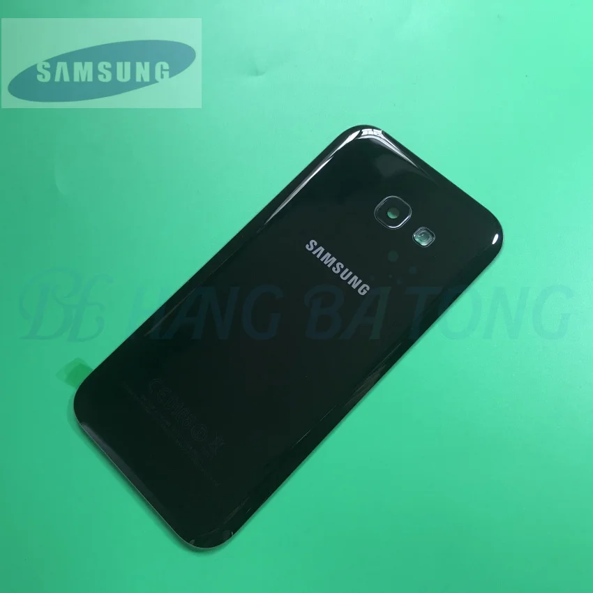 Samsung Galaxy A5 A520F A7 A720F A3 A320F задняя крышка со стеклянным корпусом чехол Замена двери батареи+ рамка для камеры