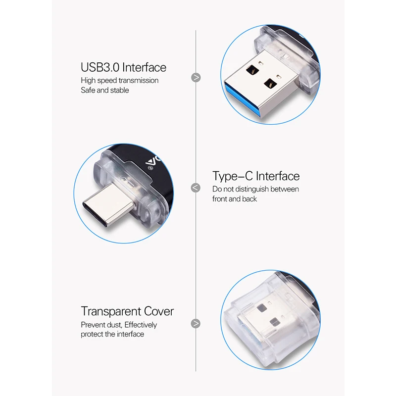 WANSENDA USB 3 0 TYPE C флэш накопители 512 ГБ 256 128 Гб 64 оперативной памяти 32 встроенной Cle