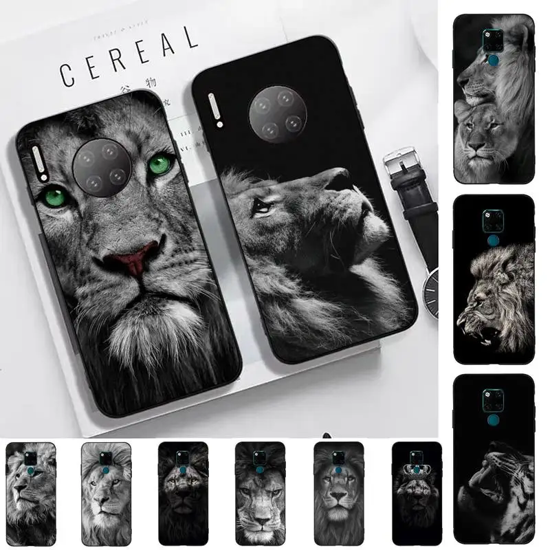 

FHNBLJ Animals The Lion Phone Case for Huawei Mate 20 10 9 40 30 lite pro X Nova 2 3i 7se