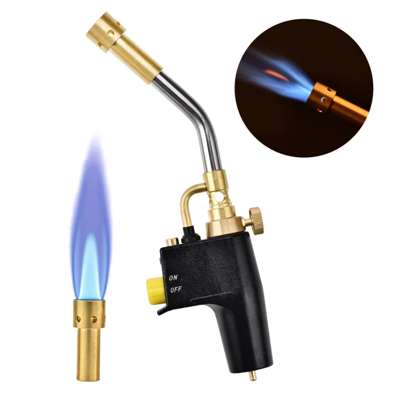 

MAPP Propane Gas Welding Torches Plumbing Blow Torch Soldering Tool Metal Flame Gun Brazing Welding Quick Fire Solder Burner