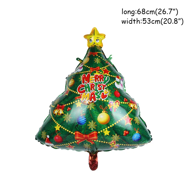 1pcs Balloon Рождественские украшения, воздушные шары, Набор Санта Клауса, снеговика, рождественские воздушные шары из фольги Globos, рождественские украшения для вечеринки, рождественские украшения - Цвет: 1pcs Balloon