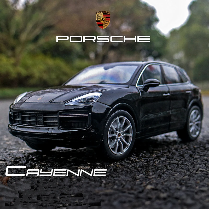 Welly 1:24 Porsche Cayenne Черный Автомобильный брелок для автомобильных ключей