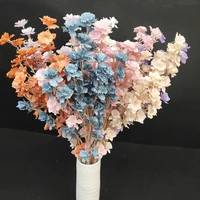 1pc fuchsia artificial silk flower branch diy home garden bonsai ornaments wedding party decoration fake flowers