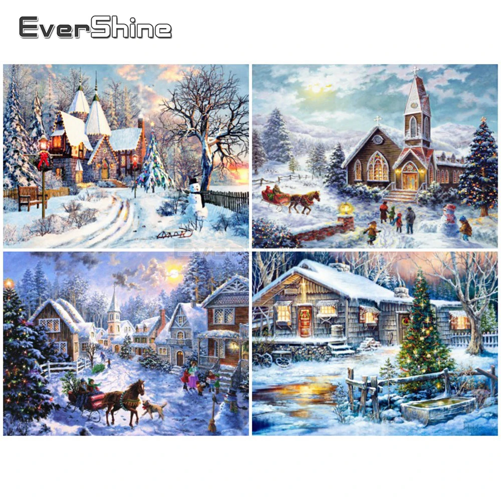 EverShine алмазная живопись Новое поступление полноразмерная Алмазная вышивка