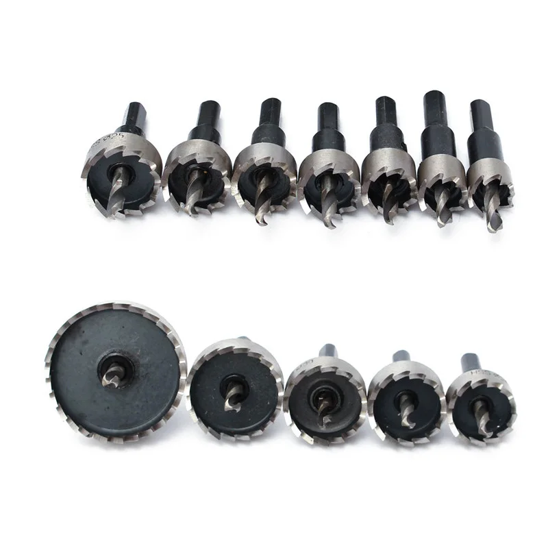 

12pcs HSS Steel Core Drill Bit Set Hole Saw Tooth Kit Cutter Tool For Metal Wood Alloy