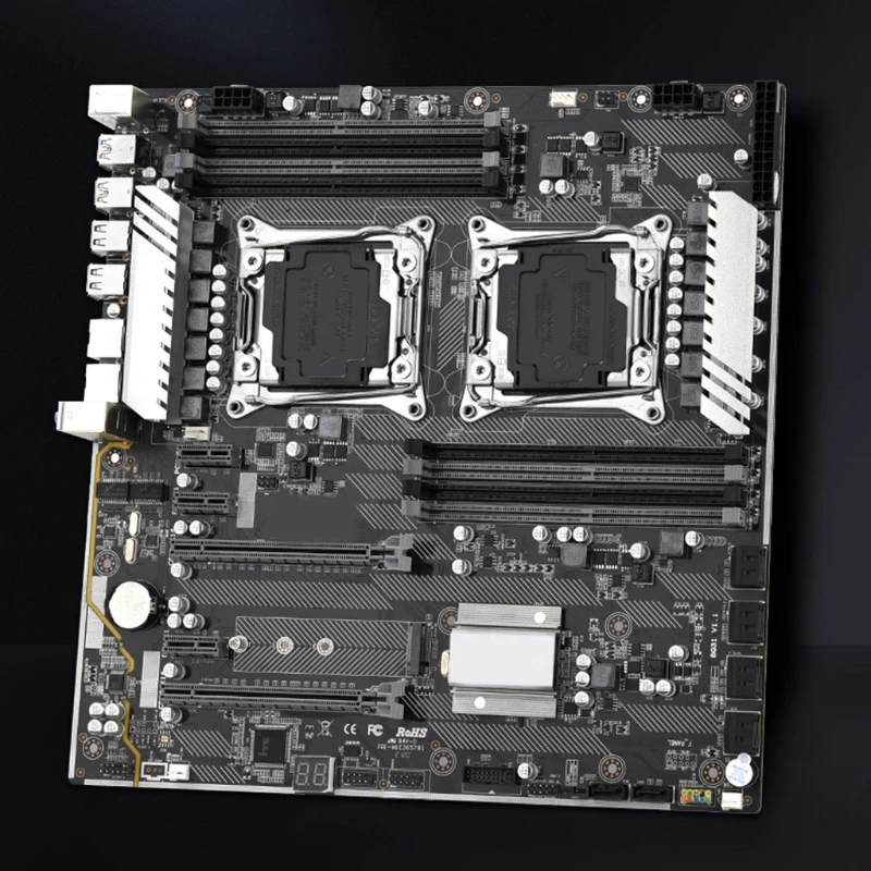

Двойная настольная материнская плата x99 F2, LGA 2011-3, PCI-E 16X SATA 3,0x10, NVME M.2, набор процессоров, слот памяти DDR4 x 8, 256 ГГц, 85 постоянный ток