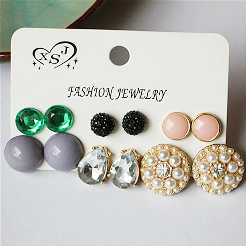 Новые модные женские Украшения оптовая продажа серьги с жемчугом для девочек на