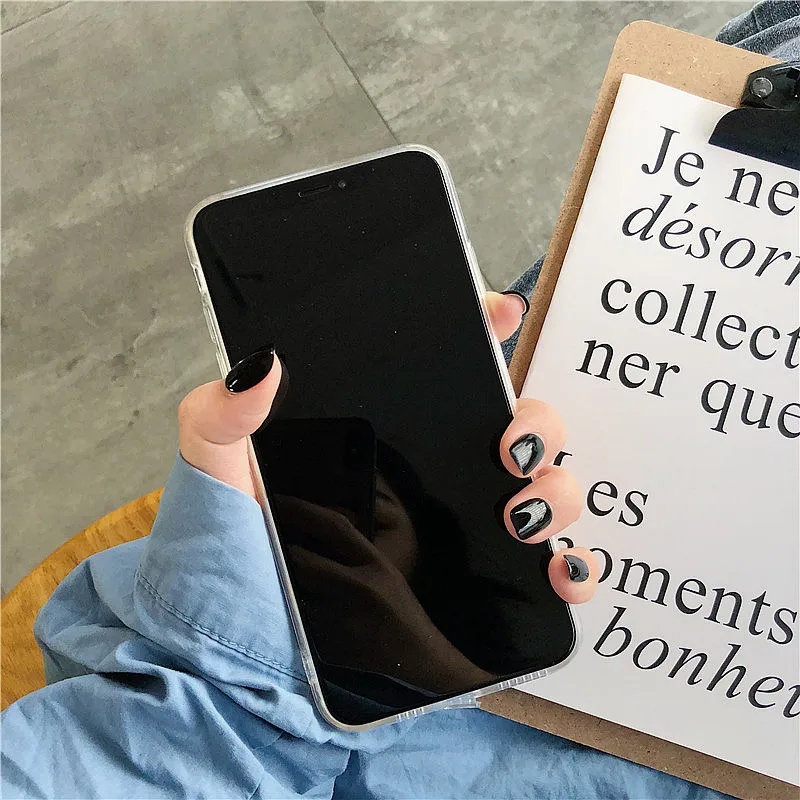 Роскошный прозрачный чехол с блестками для Iphone X Xs Max Stars Moon мягкий силиконовый 6s 7