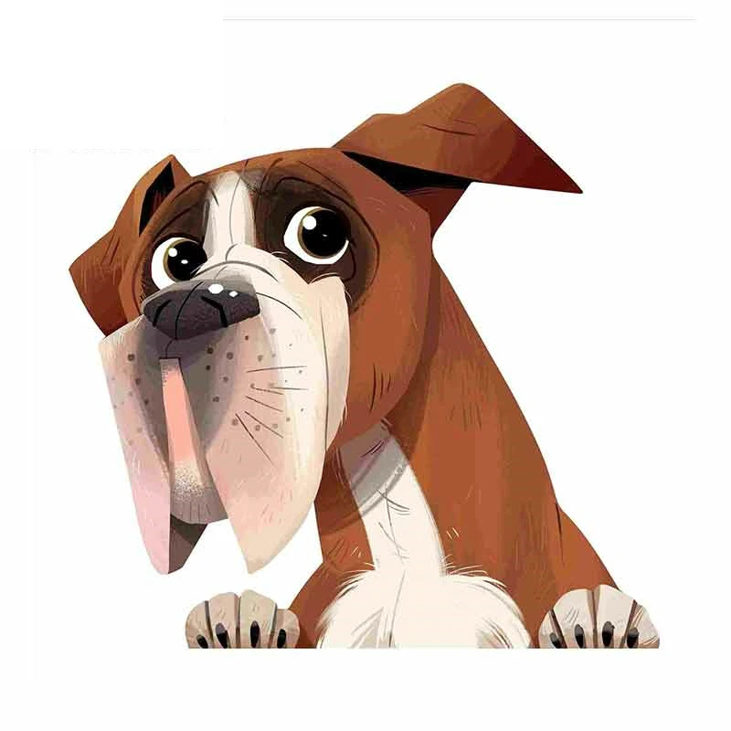 

Funny Robust Boxer Dog Custom Car Sticker Automobiles Motorcycles Exterior Accessories Vinyl Decals,13cm*12.6cm