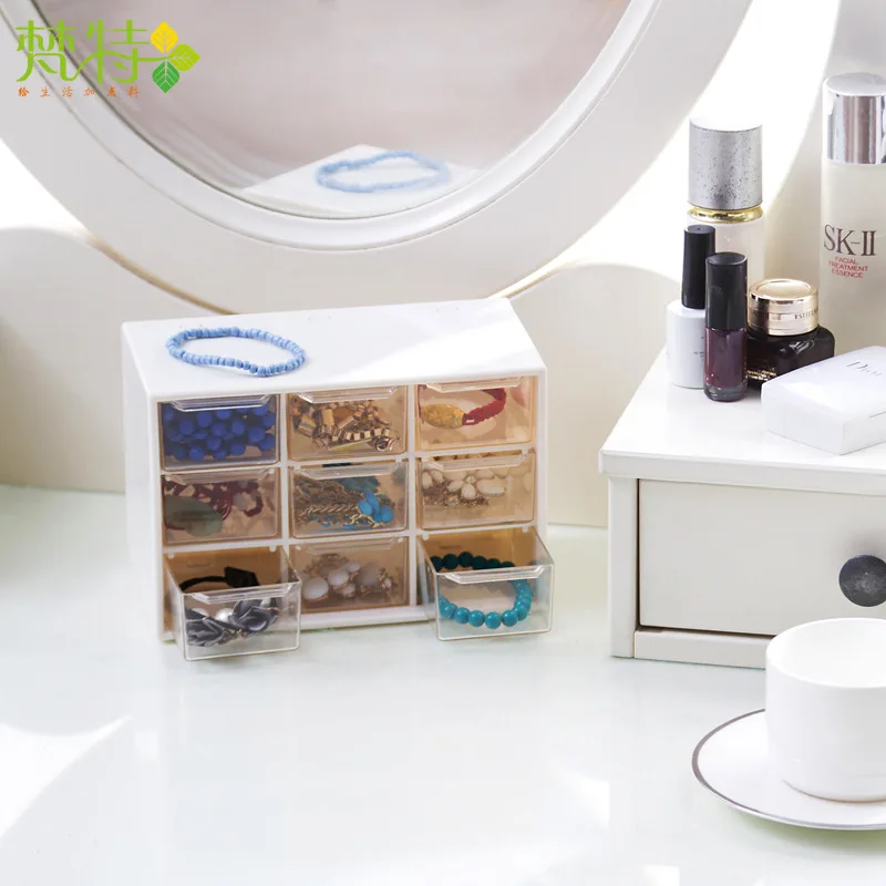 Маленькие квадраты коробка для хранения ювелирных изделий ящик раздельный