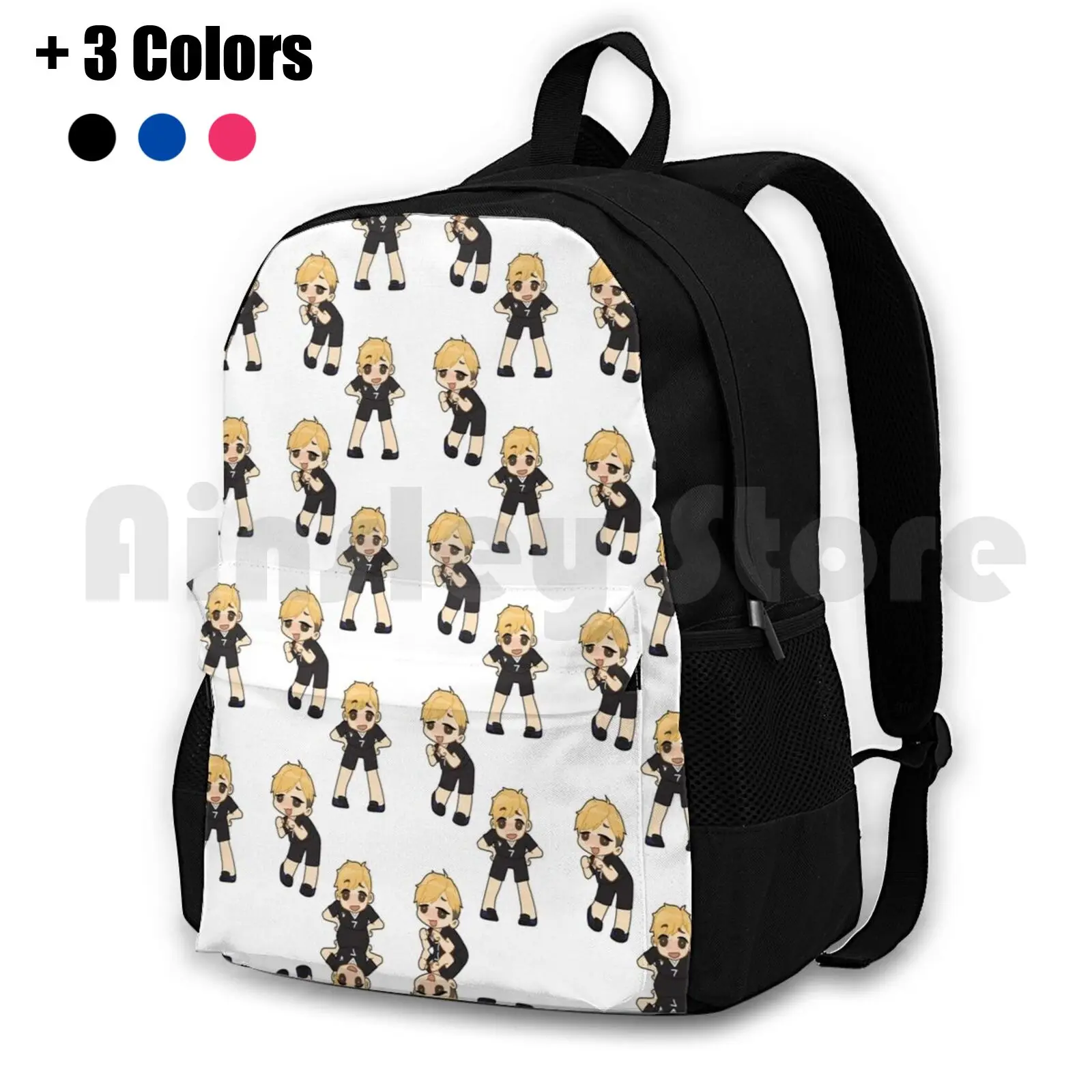 

Haikyuu Atsumu Outdoor Hiking Backpack Waterproof Camping Travel Haikyuu Haikyu Hq Chibi Cute Chibi Head Anime Chibi Anime