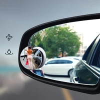 waterproof exterior parts adjustable glass car rearview rear view mirror reversing wide angle auxiliary blind spot mirror