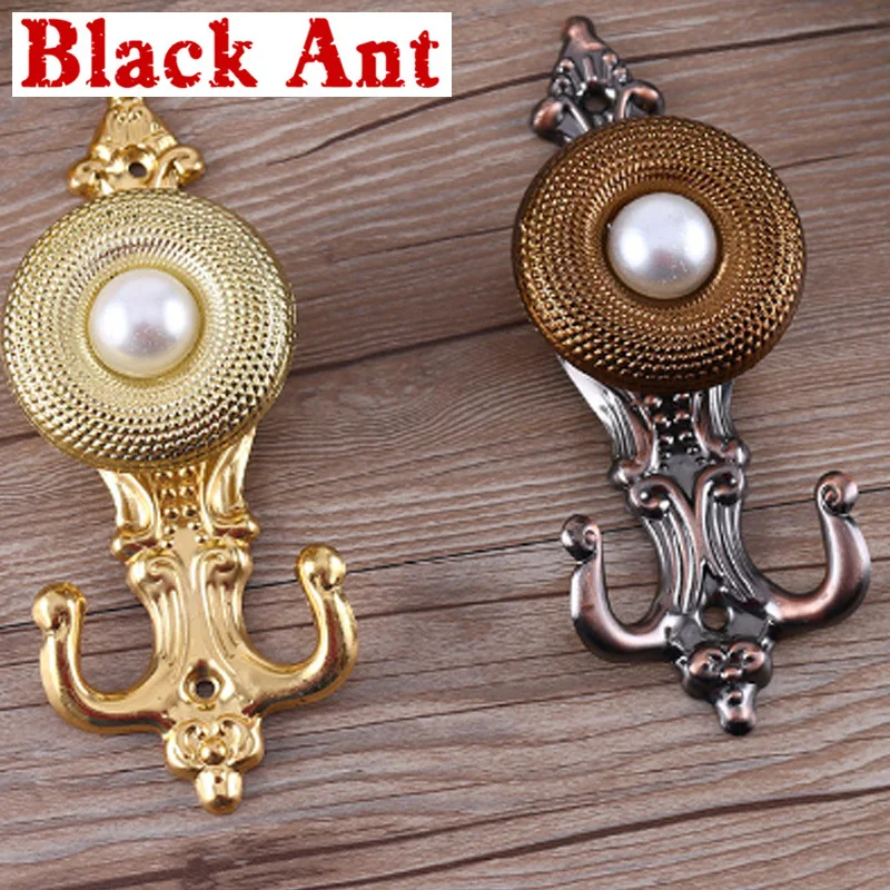 Европейский Золотой настенная шторка на крючках аксессуары украшения окна