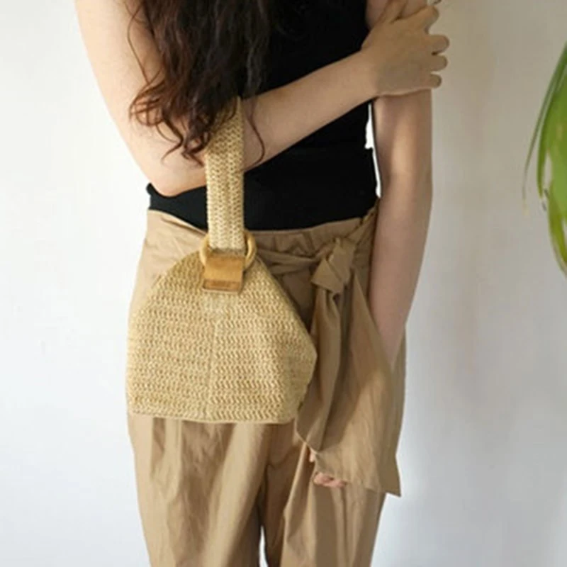 

Straw Bag Women Summer Fashion Handbag Girl Beach Bag Woven Bag Hand Bag