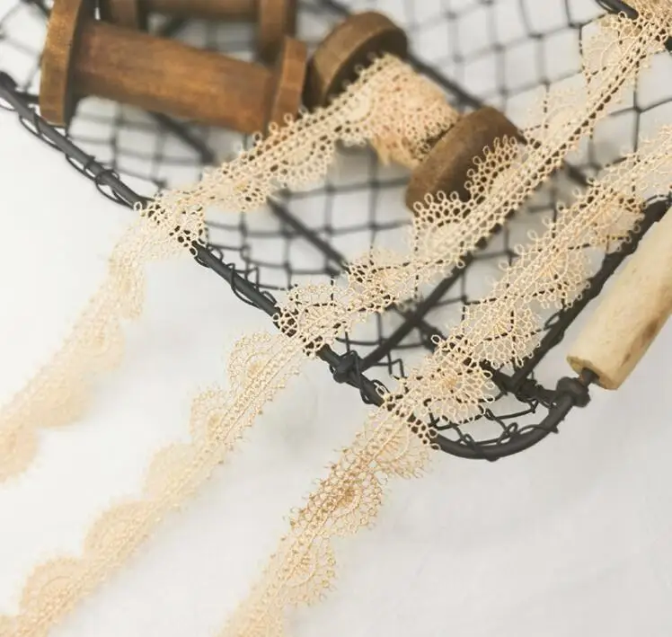 5 м/лот 2 см Ширина изящные платья цвета шампанского абрикосовый Растворимые в