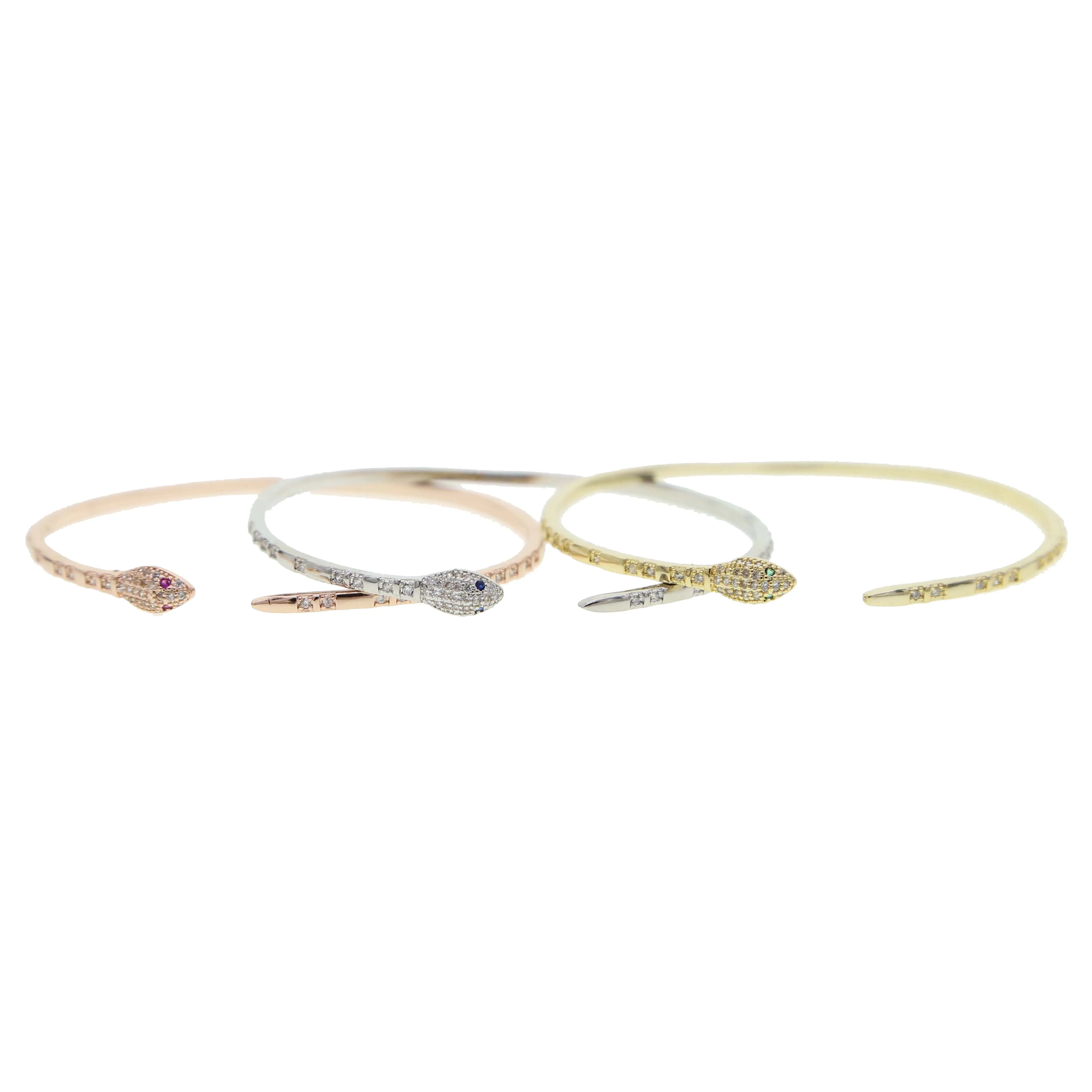 

NEW 2020 Fashion Snake Charm Bracelets For Elegant Women Cubic Zirconia snake Bracelet & Bangle Adjustable Pulseras Mujer