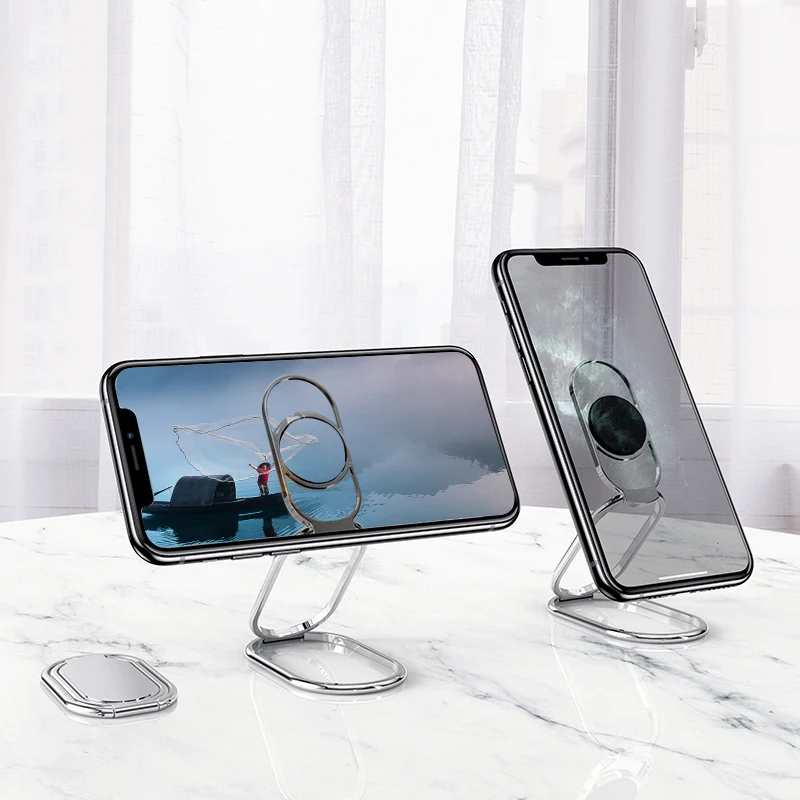 

Metal Desk Phone Holder Foldable Extension Support Bracket Desk Phone Holder Adjustable For IPhone 12 Pro Max 12 Mini Huawei