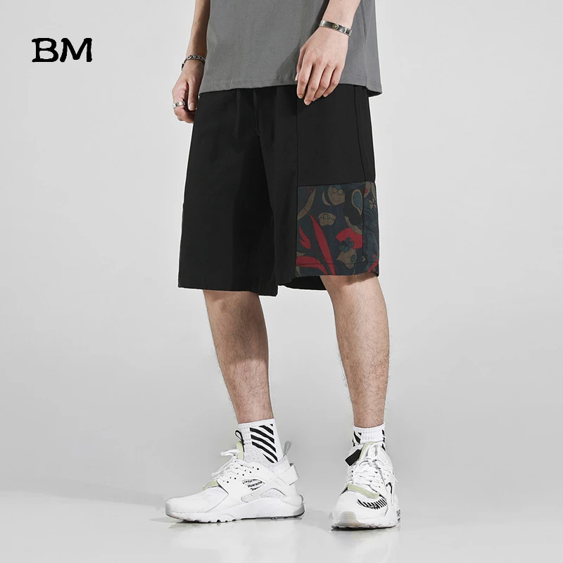Модные летние мужские шорты в стиле хип-хоп уличная одежда японском Харадзюку