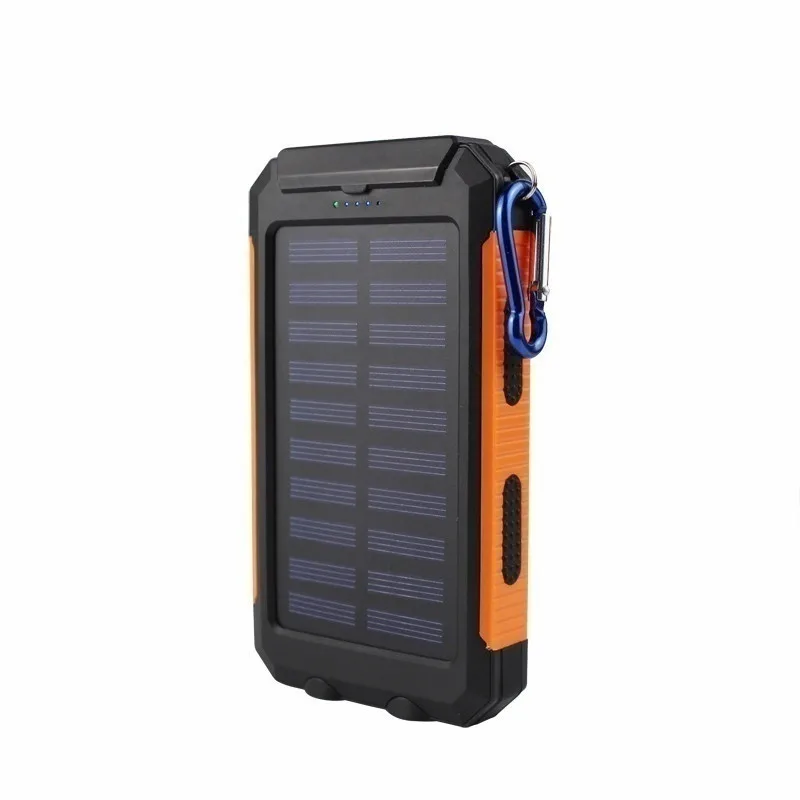 

30000 mAh Waterproof Solar Power Bank Dual USB with SOS LED Charger Travel Powerbank for All Phone of All Over The World