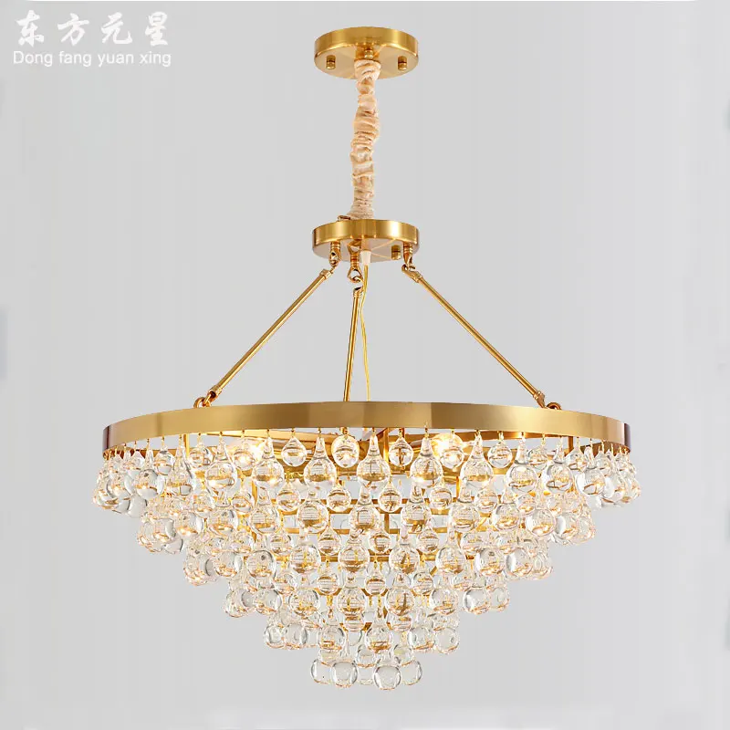 Современная хрустальная осветительная люстра в виде подсвечника роскошные