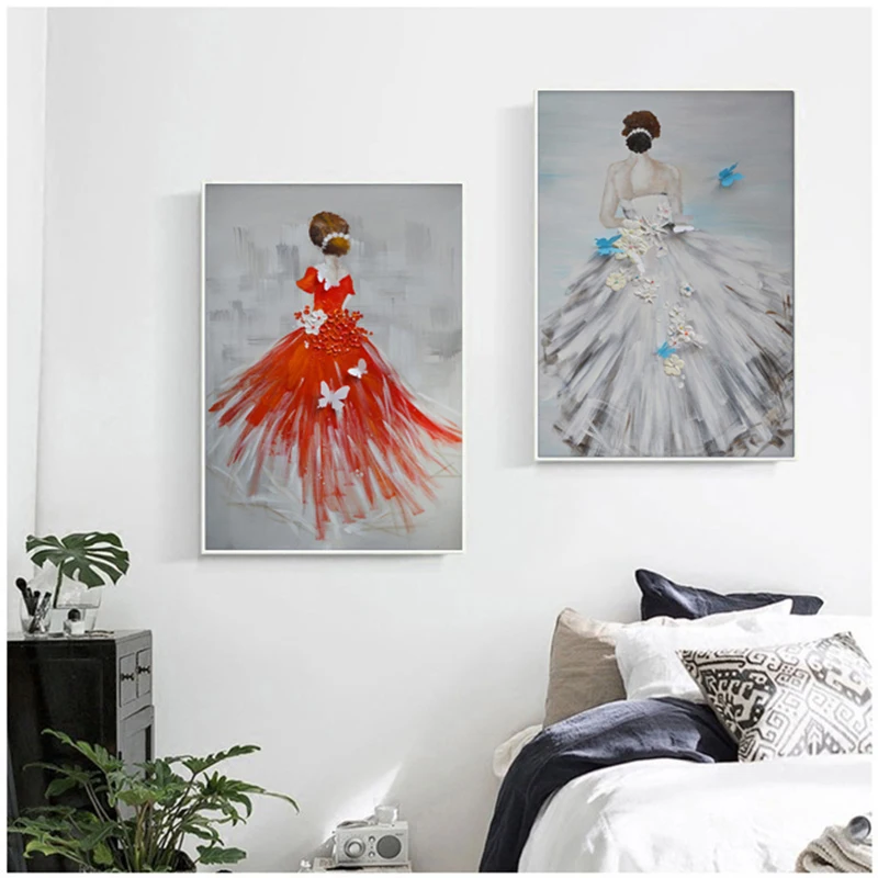 Плакаты для свадебного платья девочек RELIABLI настенные картины в скандинавском