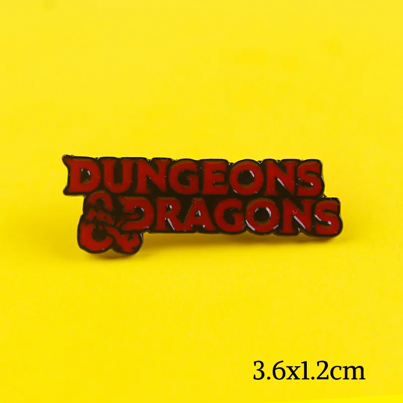 Значок подземелье и Драконы D20 булавка с 20 сторон броши значки для игры в кости