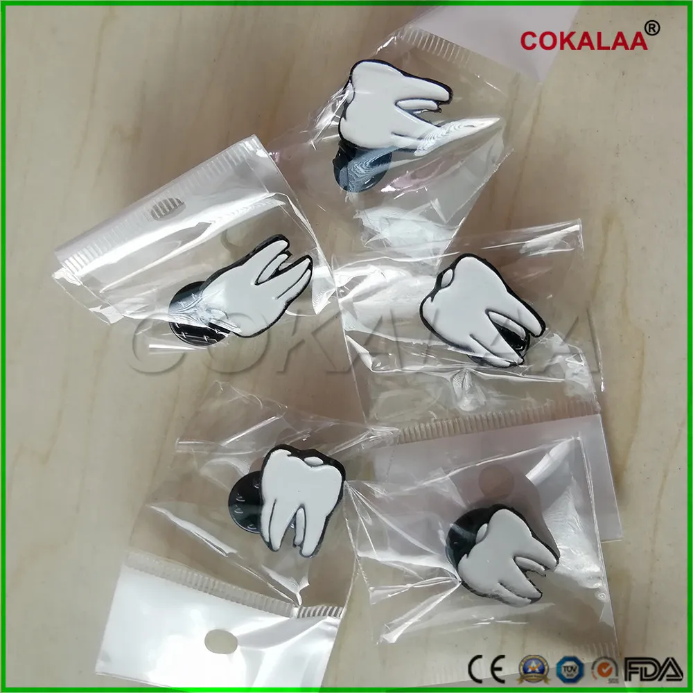 500 шт творческие зубы металлические штифты зуб Тип Форма брошь в виде коренного