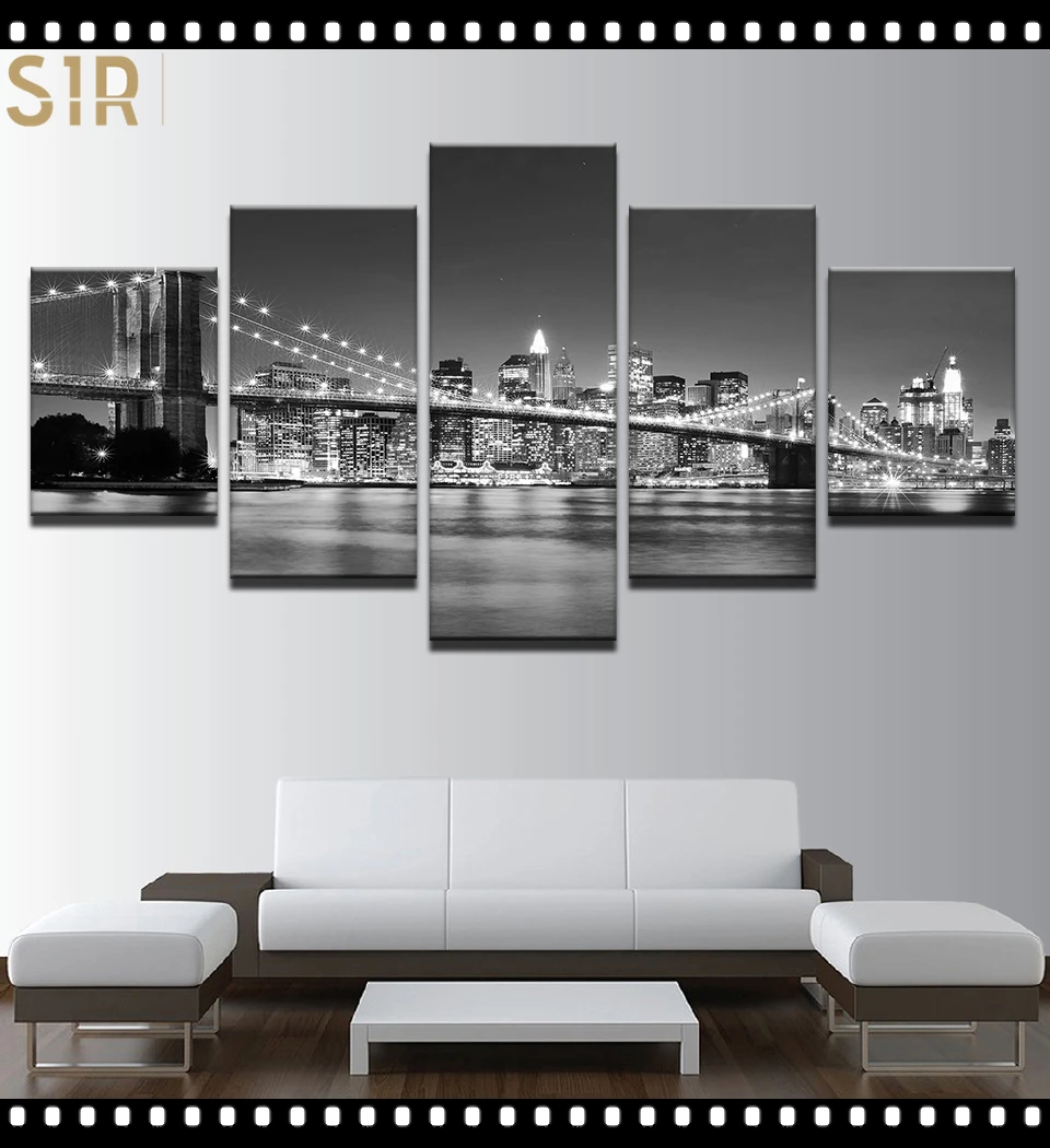 World Famous Architecture Beauty HD Five Wall Painting Decorative Painting Anime Posters Wall Decor Anime Decor Room Decor