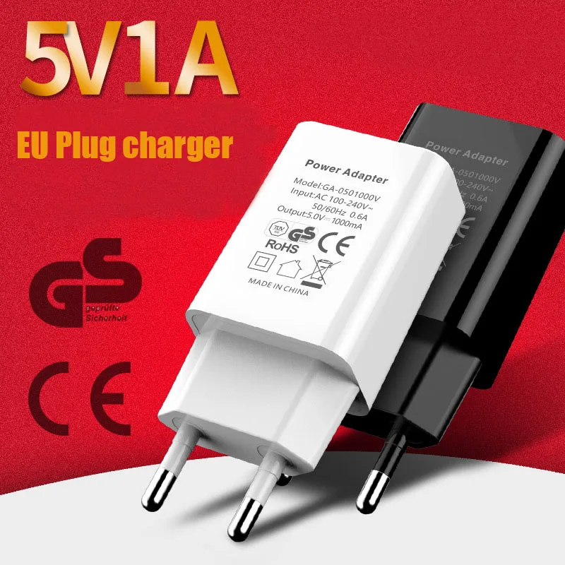 5V 1A мини USB настенное зарядное устройство мобильный телефон EU вилка Дорожное