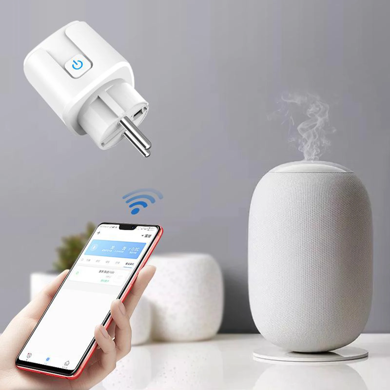 

Умный Wi-Fi адаптер 16 А Голосовое управление со статистикой электроэнергии