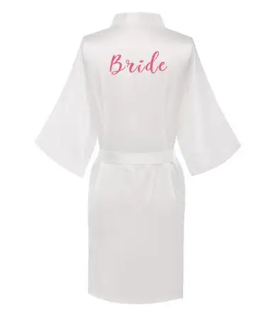 Розовое красное платье Атласный шелковый халат атласный Свадебный невесты