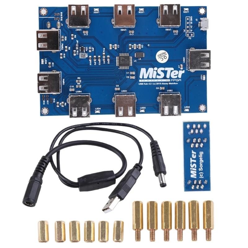 

Ручная сварка, мистер Φ v2.1 плата для мистер FPGA 7 USB портов