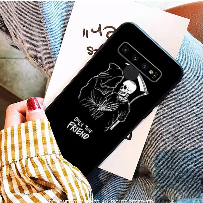 

LJHYDFCNB Funny Bone Skull Soft Cover Phone Case For Samsung S9 10 20 Plus Note 9 10 10plus 20 Ultra A20 21s J7 Plus 8