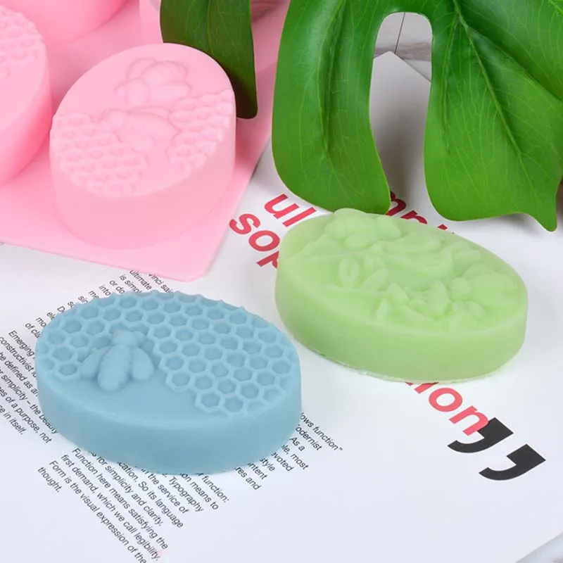 1 шт. силиконовая форма для мыла Мёд пчелы узор мыло чайник 3D Мыло Плесень