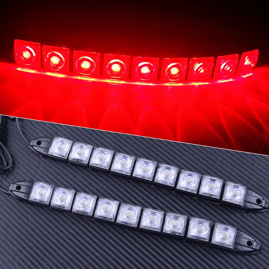 

Дневные ходовые огни DWCX, 2 шт., 12 В, пластиковые, безопасные, морские, водонепроницаемые, 23,5x2 см, 2028BLBRB