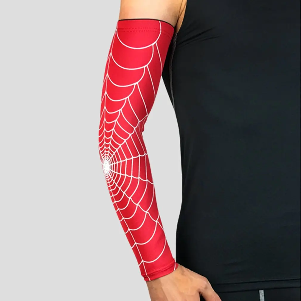 

Professional Spider Web Protective Elbow Sleeve Anti-Skid Elbow Warmers Sleeves For Outdoor Sports Running Cycling