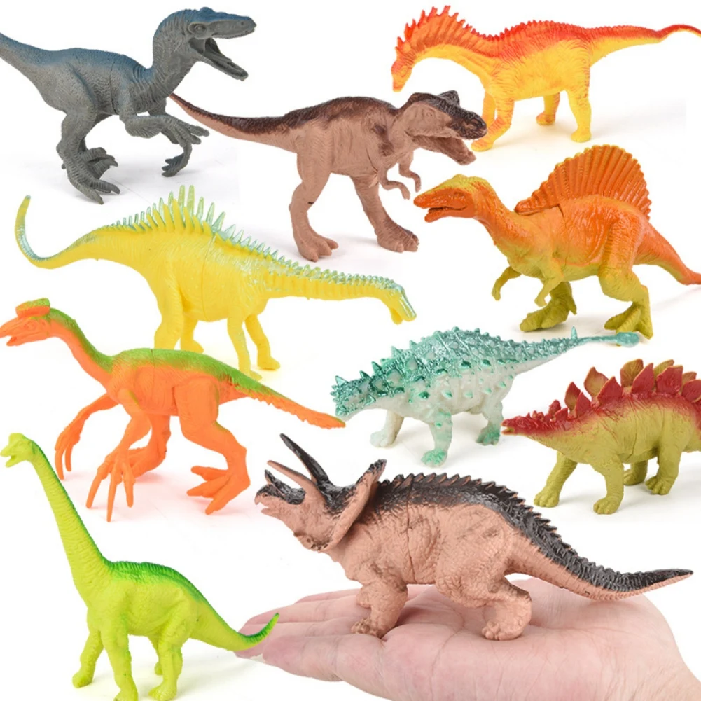 

Children's Jurassic Dinosaur Toy Set Tyrannosaurus Rex Plastic Simulation Animal Model Boy Gift Scene Model