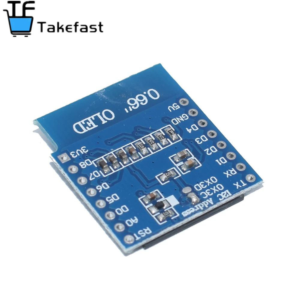Модуль органического светодиода 0 66 дюйма для WEMOS D1 MINI ESP32 модуль AVR STM32 64x48 ЖК-экран
